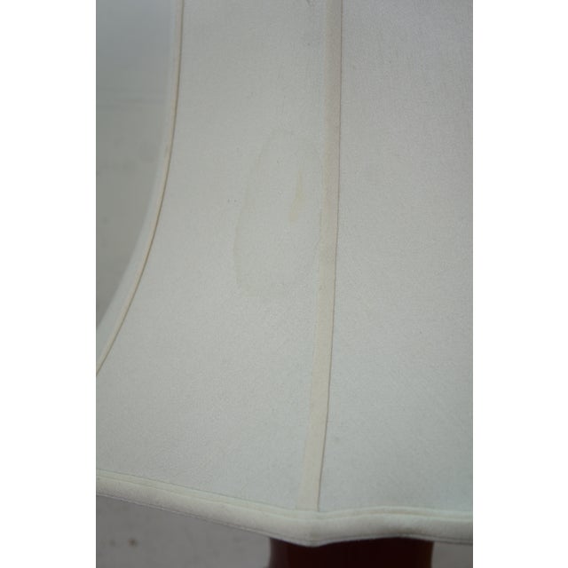 Late 20th Century Chinese Chinoiserie Oxblood Red Porcelain Mantel Vase Urn Table Lamp 34" For Sale - Image 14 of 17