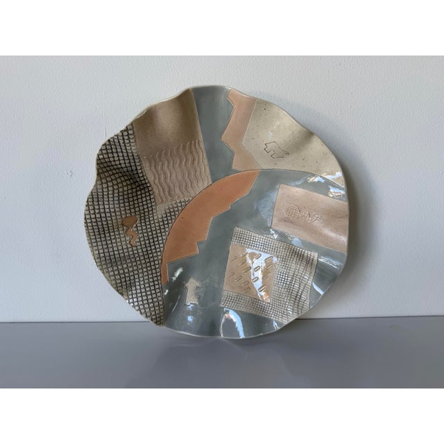 1980s Barbara Demery Postmodern Studio Art Pottery Bowl For Sale - Image 4 of 12