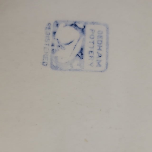 Dedham Pottery Rabbit Plate, Blue Crackleware, C. 1910s For Sale In Raleigh - Image 6 of 8