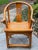 Chinese Vintage Chinese Ming Style Horseshoe Chair With Woven Seat For Sale - Image 3 of 14