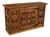18th-Century Spanish Carved Wood Sideboard With Hand-Forged Iron Hardware For Sale