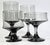 Smoky Grey Mid-Century Goblets- Set of Six For Sale - Image 12 of 12
