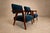 Blue Brazilian Modern Armchairs in Imbuia Wood and Deep Petrol-Blue Mohair, Brazil, 1950s For Sale - Image 8 of 18