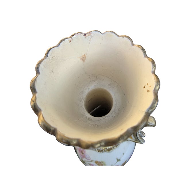 Early 20th Century Antique Collectible Zsolnay Pécs Hungary Art Pottery Floral Vase – 14” Tall For Sale - Image 5 of 10