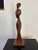 Mid 20th Century Hand Carved Teak Sculpture of Woman, Mid-Century Modern, USA, 1968 For Sale - Image 5 of 6
