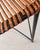 Mid-Century Rattan Cane and Iron Bar Stool attributed to Dennis Lennon, 1950s For Sale - Image 4 of 9