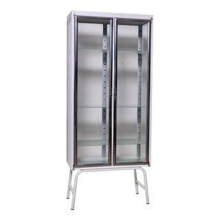 Vintage Italian Medical Display Cabinet, 1960s For Sale