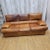 Vintage Italian Distressed Cognac Leather Sofa For Sale - Image 11 of 11