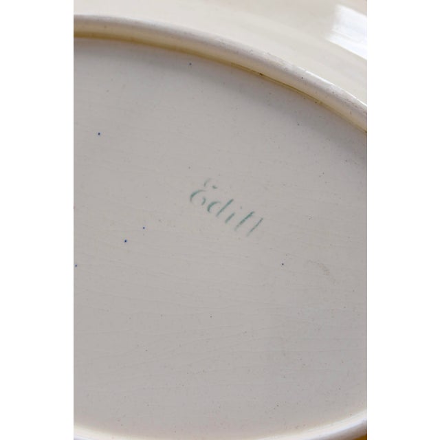 Vintage Oval Serving Platter in Ironstone from Longchamp, 1970s For Sale - Image 3 of 7