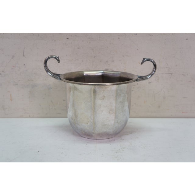 Late 20th Century Continental Silver Silverplate Caudle Cup Vessel & Vanity Bar Tray For Sale - Image 14 of 18