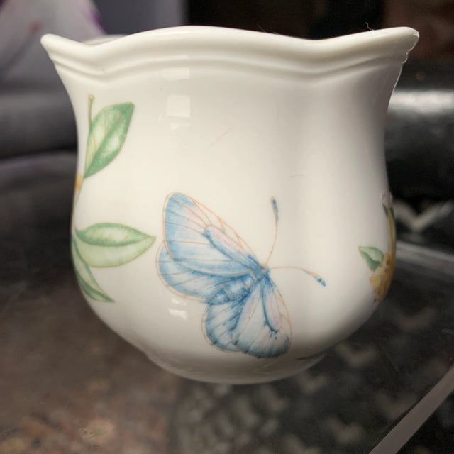 Lenox Late 20th Century Lexox Butterfly Meadow Miniature Vase For Sale - Image 4 of 13