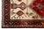 Brick Red Vintage Caucasian Kazak Wool Runner Rug With Double Diamond Medallion in Crimson & Ivory For Sale - Image 8 of 8