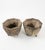 This striking pair of mid-century modern planters features a rugged, Brutalist-inspired cast stone construction. Each...