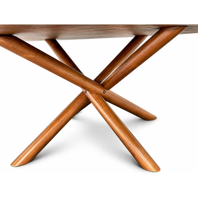 Mid-Century Modern Modern Williams and Sonoma 60 in Dining Table in the Style of Jürg Bally For Sale - Image 3 of 5