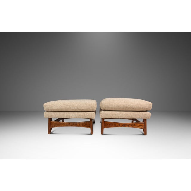 Introducing a set of restored footstools designed and crafted in the 1960s in the manner of famed American architect and...