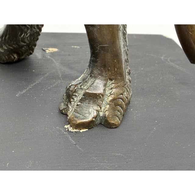 Antique Medieval Bronze Sculpture of a Lion For Sale - Image 17 of 18