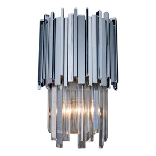 Collection Jupiter Wall Lamp in Metal and Crystal by Jago For Sale