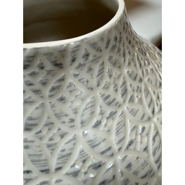 Crate & Barrel Geo Vase For Sale - Image 10 of 12