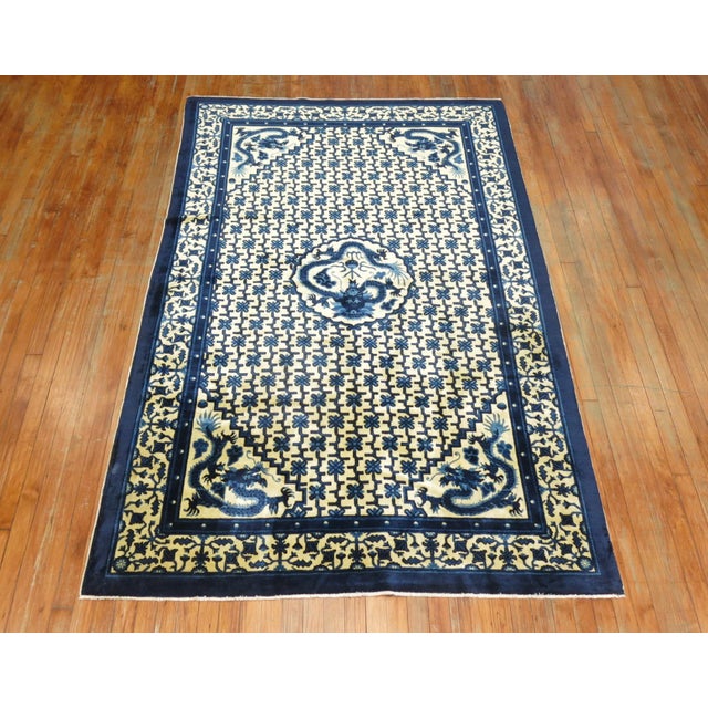 Late 20th Century Chinese Dragon Peking Rug - 5' x 8' For Sale In New York - Image 6 of 6