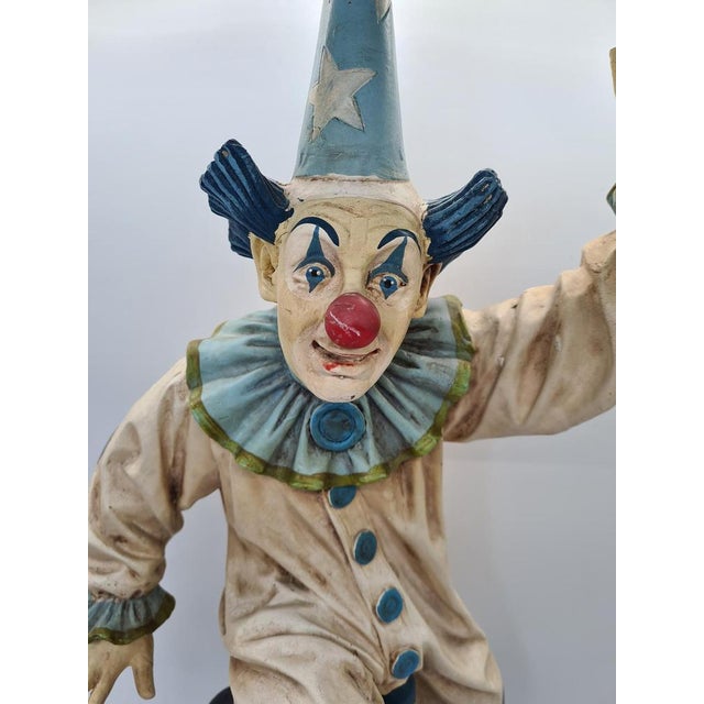 Large Figurine of Clown on Unicycle by Jun Asilo, Philippines, 1990s For Sale - Image 6 of 11