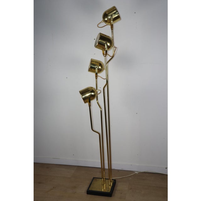 Vintage Floor Lamp in Gilt Metal by Goffredo Reggiani, 1970s For Sale - Image 15 of 18