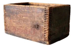 Antique Gurney Wooden Shipping Box