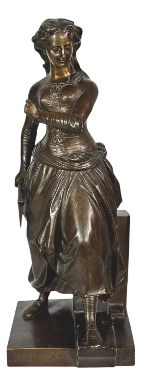 Bronze of Jeanne Hachette from Susse Frères, France, 19th Century