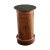 Dimensions: 28 ⅜” H x 16 ⅛” W x 16 ⅛” D A columnar, French mahogany and marble top bedside table that offers both storage...