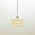 Mid-century ceiling light/pendant by helena tynell for limburg (germany, 1960s). The hand blown amber bubble glass shade...