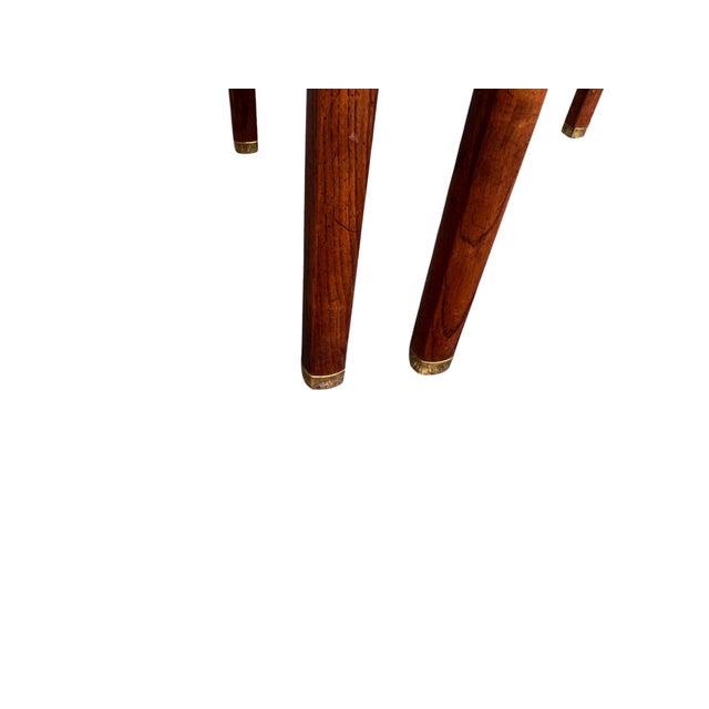 Henredon Campaign Oak Pair Armchairs For Sale - Image 11 of 13