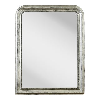 French 19th Century Louis Philippe Silver Gilt Mirror For Sale