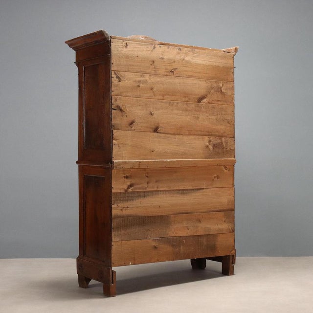 Walnut Double Body Wardrobe For Sale - Image 10 of 11