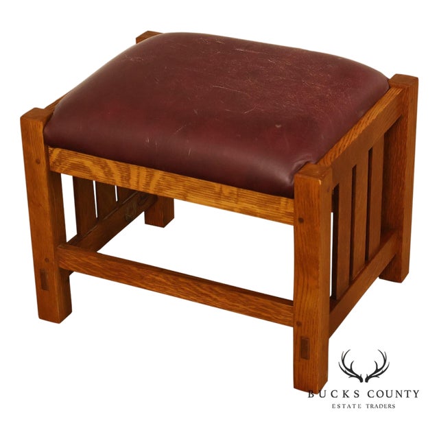 Stickley Mission Collection Oak Spindle Coffee Table For Sale