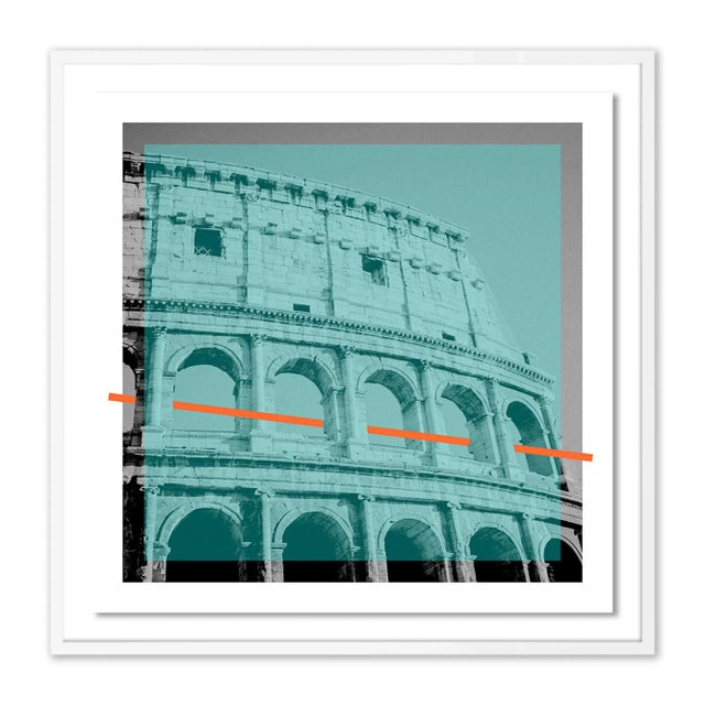 Contemporary Coliseum Deconstruct by Coup d'Esprit, Contemporary Photograph in White, Small For Sale - Image 3 of 3