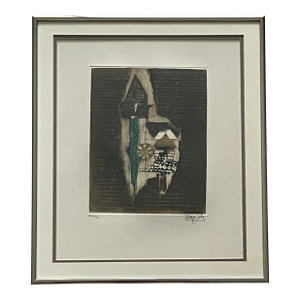Mid 20th Century Original Johnny Friedlaender Aquatint Etching - Rare Small Format, Signed, Numbered XLV/L (45/50)