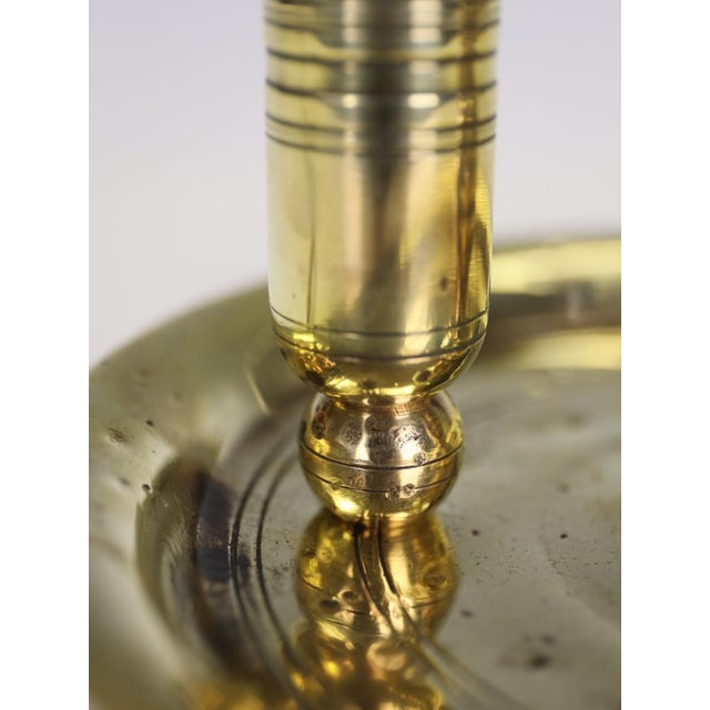 Antique French Brass Two-Light Bouillotte Lamp with Tôle Shade, 1850 For Sale - Image 14 of 18