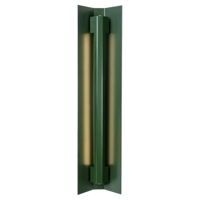 Medium Misalliance Ral Bottle Green Wall Light by Lexavala For Sale