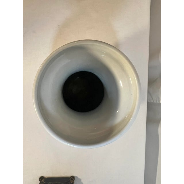 Pink Vintage Chinese Export Famille Rose Porcelain Vase For Sale - Image 8 of 11