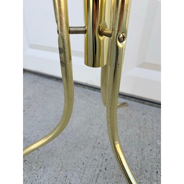 Metal Mid 20th Century Vintage Mid Century Modern Brass Coat Rack For Sale - Image 7 of 11