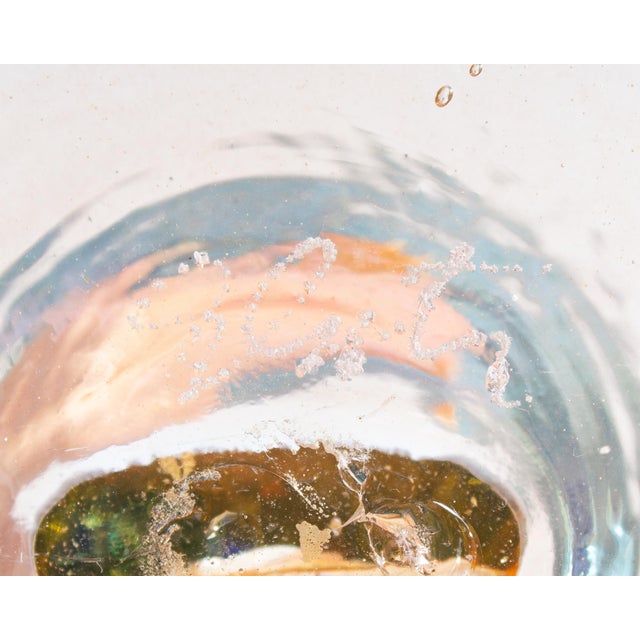 Aaron Slater Signed Art Glass Wine Glass Goblets For Sale - Image 4 of 9