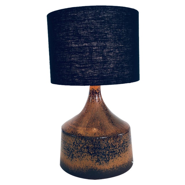 Mid-Century Scandinavian Ceramic Table Lamp from Aypot, Sweden, 1970s For Sale