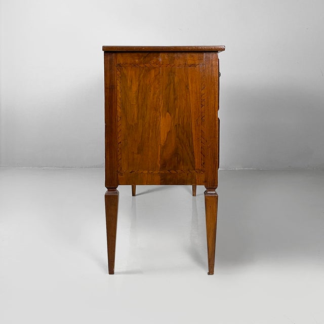 Italian Directoire Style Chest of Drawers in Wood, 1930s For Sale - Image 4 of 18