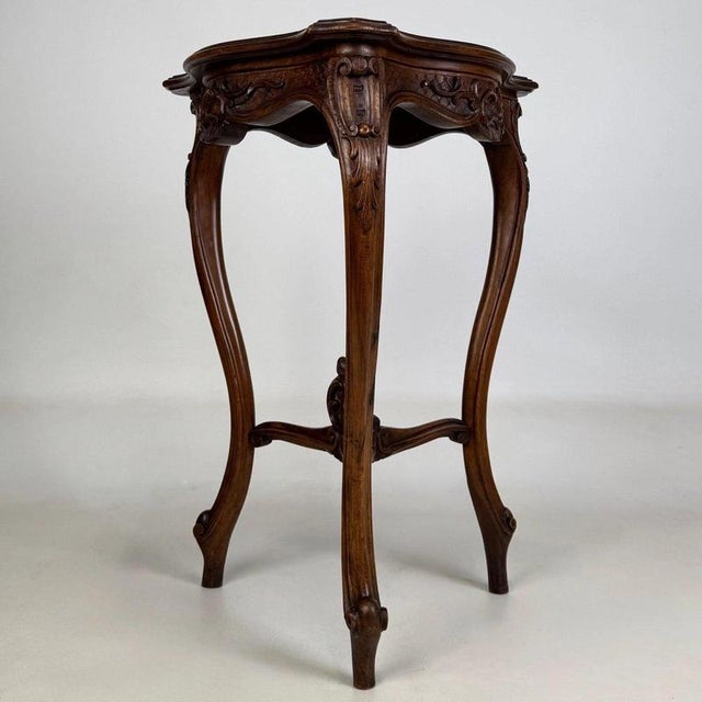 Victorian Style Mahogany Triangular Side Table, 1900s For Sale - Image 6 of 8