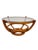 A fabulous vintage rattan coffee table dating to the 1970s, featuring a sculptural bamboo and rattan base topped with a...