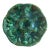 Antique French Faience Oyster Plate, Foucard-Jourdan Vallauris, Mottled Green Flambe Glaze, Early 20th Century For Sale