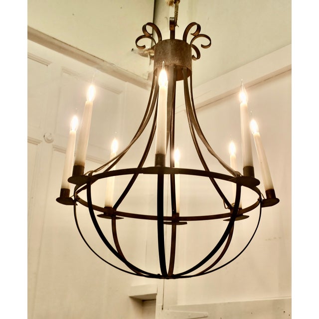 Large Blacksmith Ballon Light, 1970s For Sale - Image 6 of 8