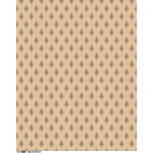 Not Yet Made - Made To Order Rug & Kilim's Block Print Flatweave Runner in Beige with Green Floral Patterns - 3x16 For Sale - Image 5 of 5