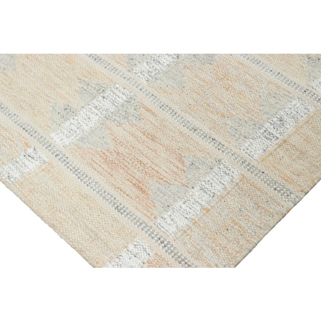 Contemporary Rug & Kilim’s Scandinavian-Inspired Rug, Beige With Geometric Patterns For Sale - Image 3 of 7