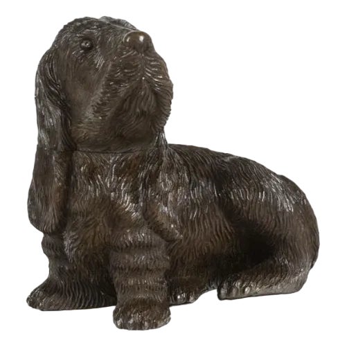 Black Forest Style Carved Basswood Dog, 1900 For Sale