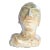 Circa 1940's -1950's Male Bust Sculpture/Glazed Clay Pottery For Sale